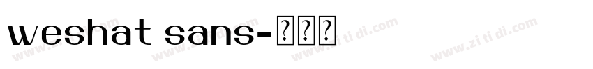 weshat sans字体转换 weshat sans字体转换